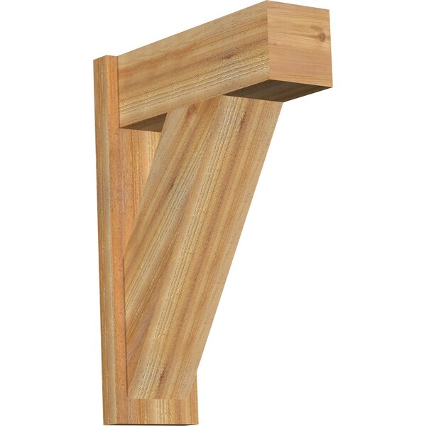 Ekena Millwork Traditional Block Rough Sawn Outlooker, Western Red Cedar, 8"W x 22"D x 30"H OUT08X22X30TRA05RWR - main